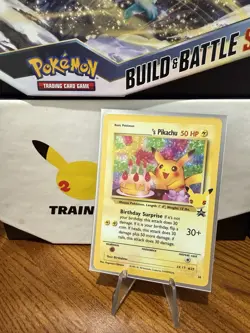 Birthday Pikachu Pokemon Trading Card #24 Celebrations Classic Collection - Image 1