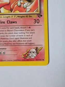 Pokemon TCG Blaine's Charmeleon Gym Challenge 31 Regular Unlimited Uncommon - Image 2