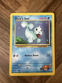 Pokemon TCG Misty's Seel Gym Heroes 88/132 Regular Unlimited Common - Image 1