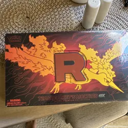 Pokemon TCG Team Rocket's Moltres ex Ultra-Premium Collection 1 Box slight tear - Image 1