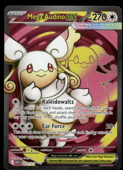 Mega Audino ex 253/217 Ultra Rare Ascended Heroes Pokemon Holo Near Mint - Image 2