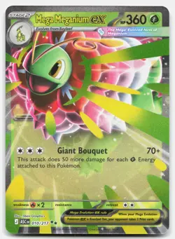 Mega Meganium ex - NM - ASC Ascended Heroes # 010/217 - PKMN Pokemon Card - Image 1