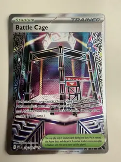 Battle Cage Ultra Rare Holo ME02: Phantasmal Flames 116/094 NM - Image 1