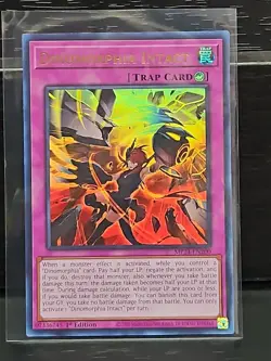 Yu-Gi-Oh! Dinorphia Intact Trap Card 1st Edition MINT Condition - Image 1
