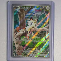 Pokemon TCG Meowth 106/094 Me02: Phantasmal Flames Illus Rare Holo EN - Image 1