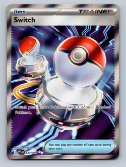 Switch 123/094 Ultra Rare Phantasmal Flames Pokemon TCG Card NM - Image 1
