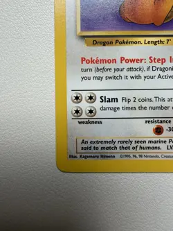 Pokemon TCG Dragonite Fossil Card 19/62 Regular Rare, Non-Holo - Image 4