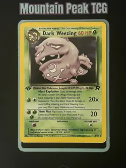 HP Dark Weezing 14/82 Holo Rare - Team Rocket - 1st Edition - Pokemon Card - Image 1