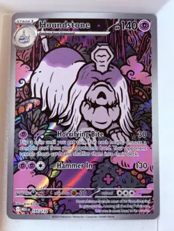 Houndstone 145/132 Illustration Rare Mega Evolution - Pokemon TCG Card - NM/M - Image 2