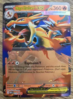 Mega Charizard Y ex 030 Holo Promo ME: Mega Evolution Promo Pokemon NM - Image 1
