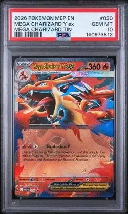 Mega Charizard Y ex 030 Me: Mega Evolution Promo Holo PSA 10 - Image 1