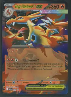 Mega Charizard Y ex Pokemon ME: Mega Evolution Promo #030 Promo Holo NM - Image 1
