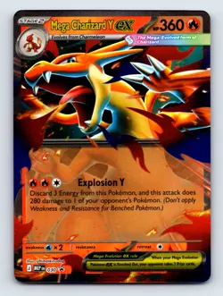 Mega Charizard Y ex Holo Promo ME: Mega Evolution Promo 030 NM - Image 1