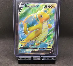 Dragonite V (Full Art) Ultra Rare Pokemon GO 076/078 NM - Image 1