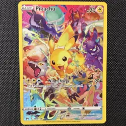 Pokemon TCG Pikachu 160/159 SWSH Crown Zenith Secret Rare Holo Full Art - Image 1