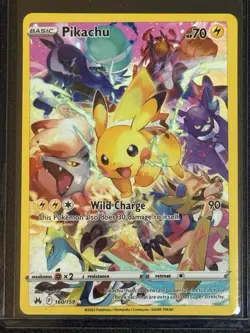 The Pokemon Company Pikachu 160/159 Secret Rare Full Art Holo Crown Zenith - Image 1