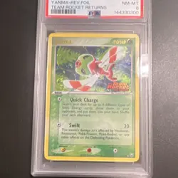 Pokemon Yanma EX Team Rocket Returns #28/109 Reverse Holo PSA 8 2004 🌀Swirl - Image 2