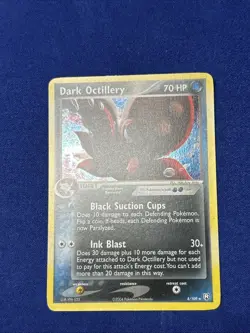 Pokemon TCG Dark Octillery 8/109 Team Rocket Returns Holo Rare - Image 3