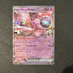 Pokemon TCG - Team Rocket's Mewtwo ex 081/182 Stamped Prize Pack Series 8 Holo - Image 1
