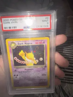 PSA 9 2000 Pokemon TCG Team Rocket Dark Hypno Holo Rare #9 English w/Swirl 🌀 - Image 3
