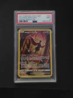 Pokemon TCG Crown Zenith Galarian Articuno SWSH282 Black Star Promo, PSA 9 Mint - Image 1