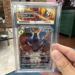 Ace 9 Lucario VSTAR SWSH291 Black Star Promo Elite Trainer Box Pokemon Card - Image 3