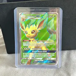 Pokemon TCG Leafeon GX 139/156 SM Ultra Prism Ultra Rare Full Art Holo 200HP EN - Image 1