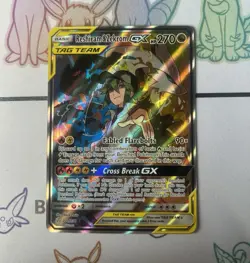 Pokemon TCG Reshiram & Zekrom GX 222/236 TAG TEAM Secret Rare Full Art Holo - Image 1