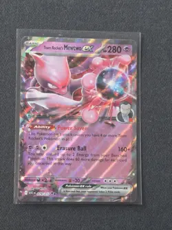 Team Rocket's Mewtwo ex 079/217 Double Rare Ascended Heroes Pokemon Holo NM - Image 1