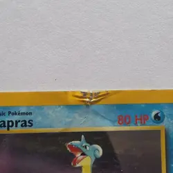Pokemon TCG Lapras Holo Rare Unlimited Fossil 10/62 1999 English 80 HP - Image 2