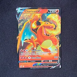 Pokemon TCG Charizard V 018/159 Crown Zenith Holo Rare V 220 HP English - Image 1