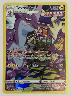 Pokemon TCG Toxtricity GG09/GG70 Crown Zenith Full Art Holo English HP120 2023 - Image 1