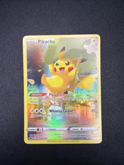 Pokemon TCG Crown Zenith Galarian Gallery Pikachu Holo Ultra Rare GG30/GG70 EN - Image 1