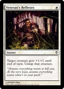 Veteran's Reflexes - Worldwake #23/145 MTG Magic The Gathering - Image 1