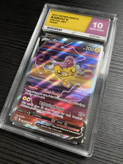 Pokemon TCG Raikou v GG41/GG70 Ultra Rare Crown Zenith Ace 10 - Image 3