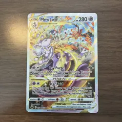Pokemon Mewtwo VSTAR GG44/GG70 Crown Zenith GG Ultra Rare Holo Full Art - Image 1