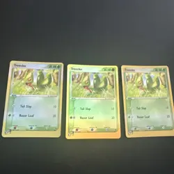 Pokemon Card - Treecko Black Star Promo 003 Reverse Holo LP++ X3 - Image 1