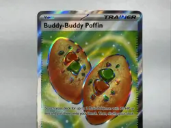 Buddy-Buddy Poffin 167/132 Mega Evolution Ultra Rare Full Art Pokemon TCG NM - Image 5