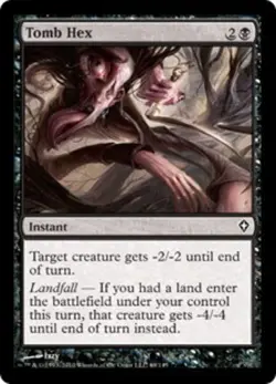 Tomb Hex - Worldwake #69/145 MTG Magic The Gathering - Image 1