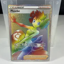 Phoebe 175/163 Battle Styles Rainbow Secret Rare Full Art Holo Pokemon TCG - NM - Image 1