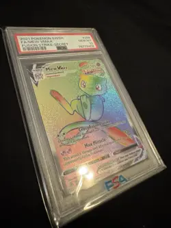 Pokemon Fusion Strike Mew Vmax 268/264 Secret Rare Rainbow Full Art Holo PSA 10 - Image 2