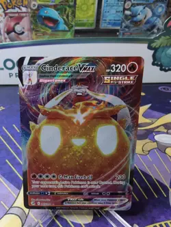 CINDERACE VMAX 045/264 HOLO VMAX RARE FUSION STRIKE POKEMON NM - Image 1