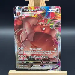 Greedent VMAX 218/264 Holo VMAX Rare Fusion Strike Pokemon NM - Image 1