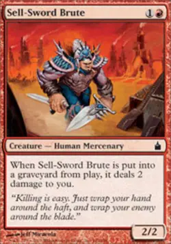 Sell-Sword Brute - Ravnica: City of Guilds #142/306 MTG Magic The Gathering - Image 1