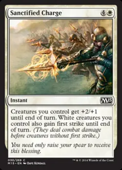 Sanctified Charge - Magic 2015 (M15) #030/269 MTG Magic The Gathering - Image 1