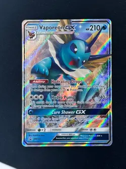 Pokemon TCG Vaporeon GX SM172 Black Star Promo Holo Sun & Moon Near Mint - Image 1