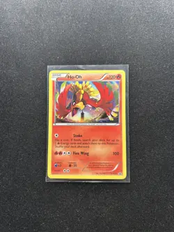 Pokemon TCG Ho-Oh Black Star Promo XY153 Holo Rare MP-LP Condition - Image 1