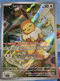 Pokemon Card TCG - Eevee SVP 173 Scarlet & Violet Black Star Promo Near Mint - Image 1