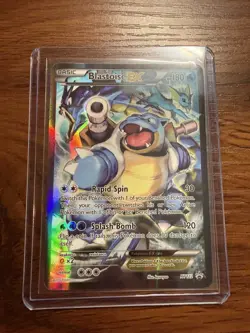 Pokemon TCG Blastoise EX XY122 XY Black Star Promos Full Art Holo - Image 1