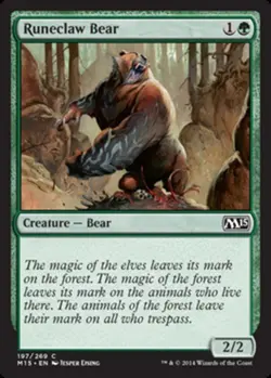 Runeclaw Bear - Magic 2015 (M15) #197/269 MTG Magic The Gathering - Image 1